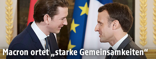 Sebastian Kurz und Emmanuel Macron