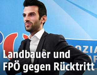 Der niederösterreichische FPÖ-Spitzenkandidat Udo Landbauer