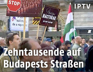 Großdemo in Budapest
