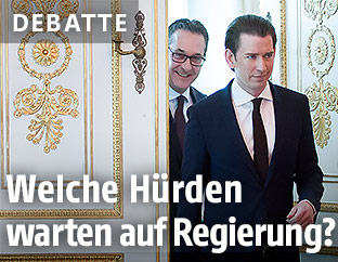 Vizekanzler Heinz-Christian Strache (FPÖ) und Bundeskanzler Sebastian Kurz (ÖVP)