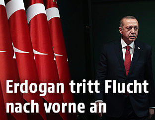 Der türkische Präsident Präsident Recep Tayyip Erdogan
