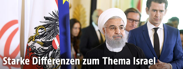 Irans Präsident Hassan Rouhani und Bundeskanzler Sebastian Kurz