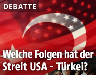 Türkische und amerikanische Fahne