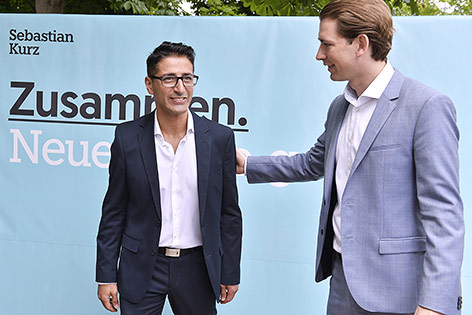 Efgani Dönmez und Sebastian Kurz, 07. Juli 2017